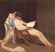 Theodore Roussel The Reading gril oil